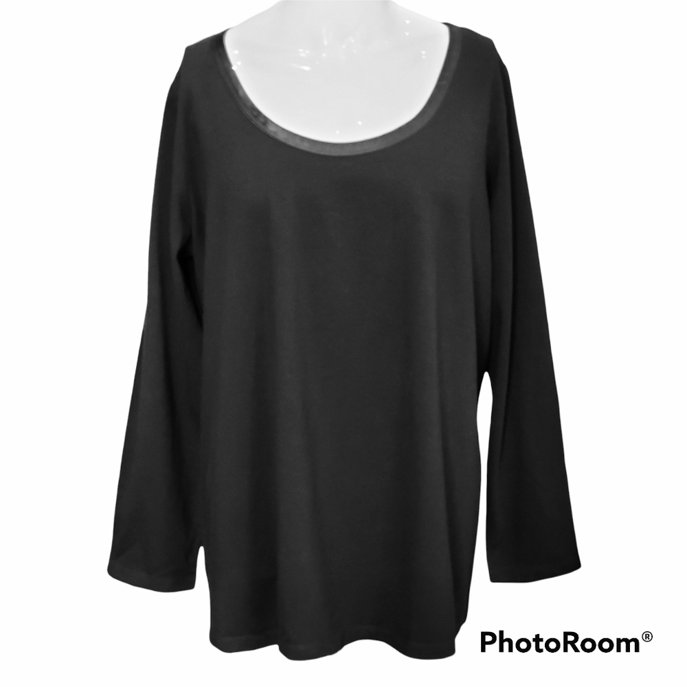 Lane Bryant 18/20W Modern Fit Tee Black
